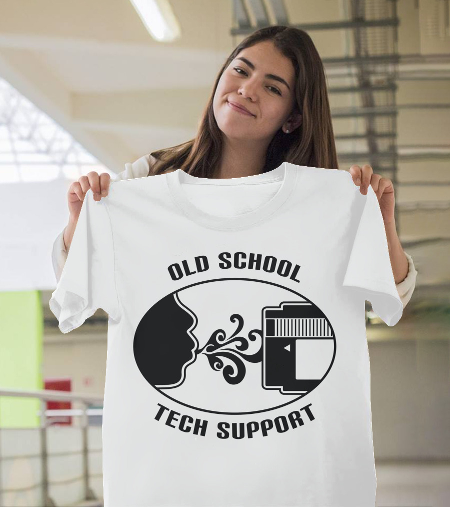 Old School Tech Support Floppy Disk Nostalgia T-Shirt