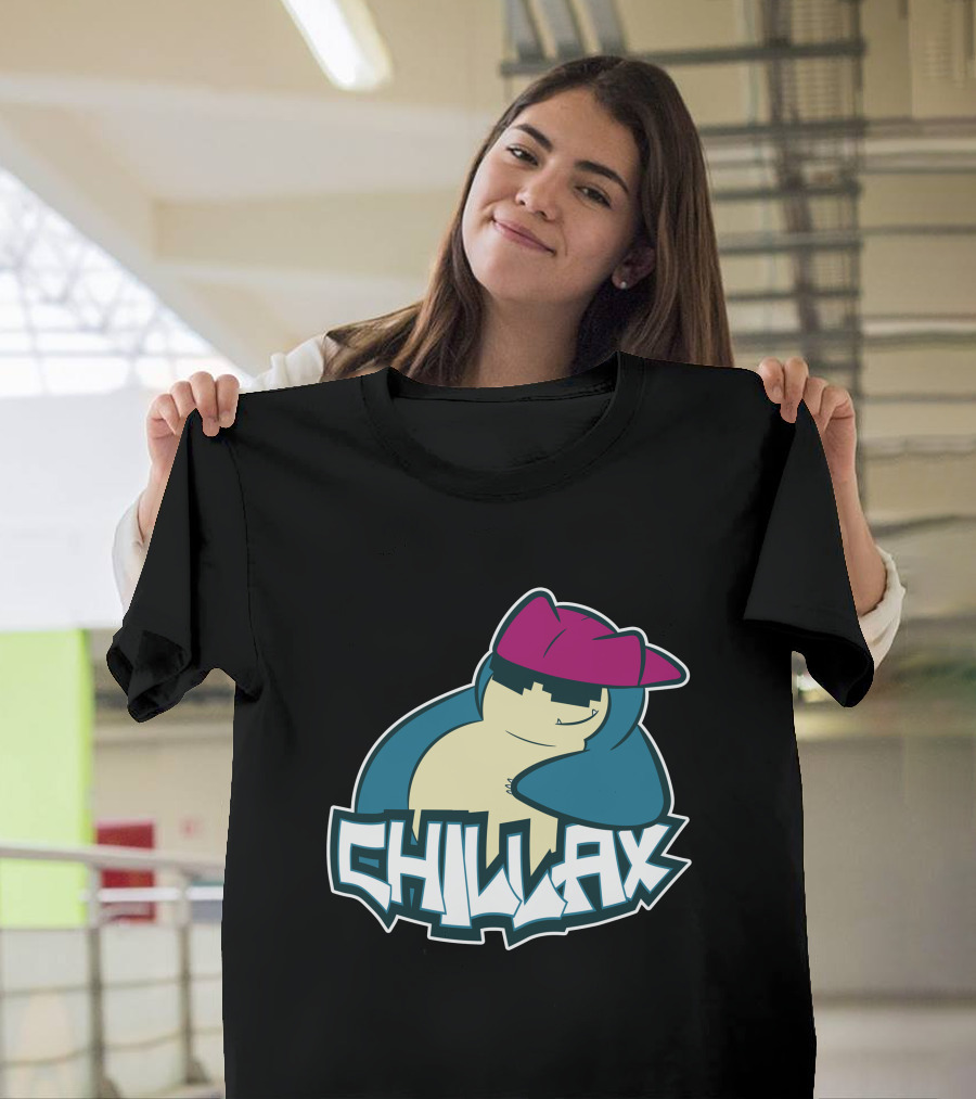 Chillax Snorlax Hip Hop Style with Cap T-Shirt