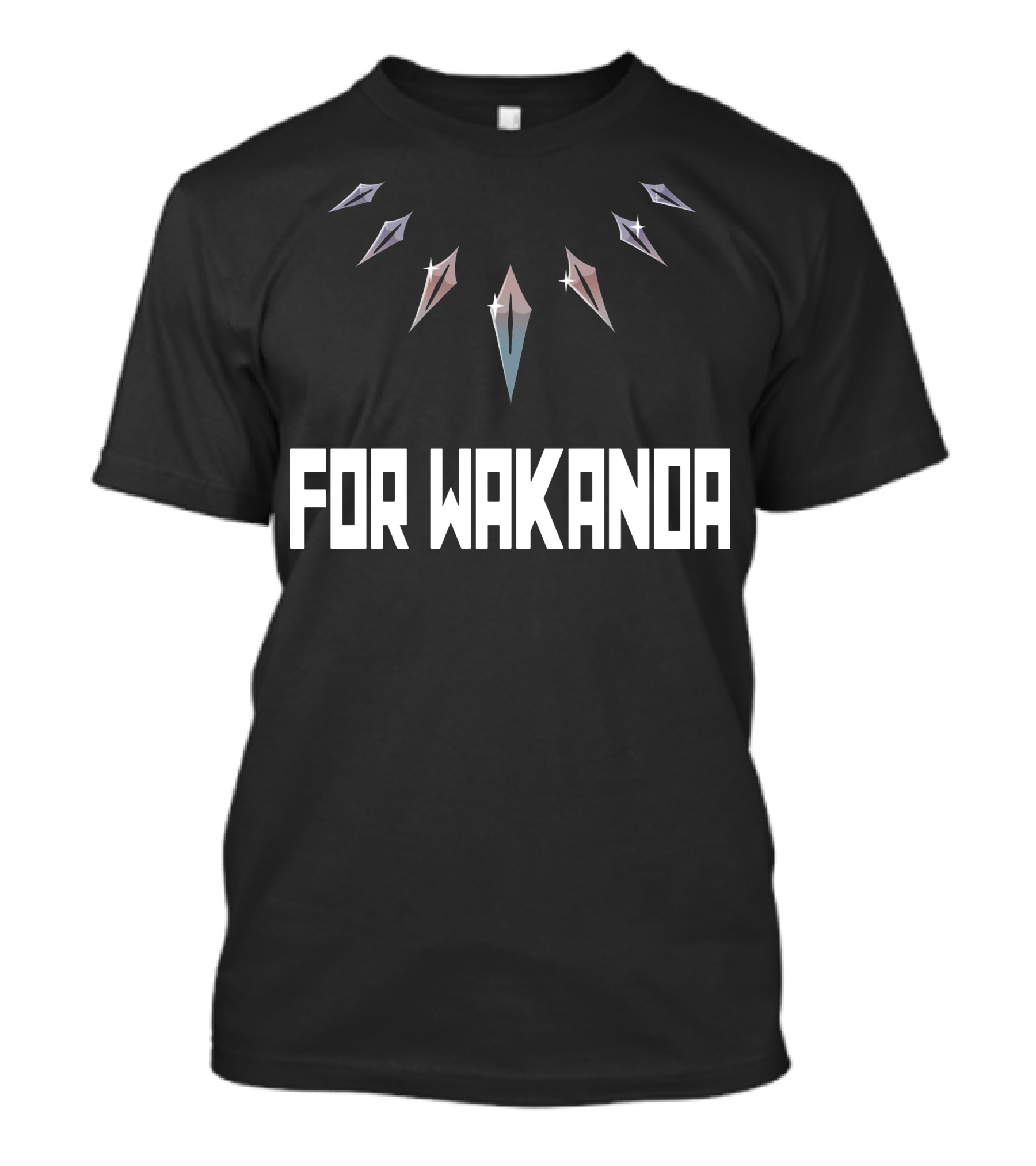 For Wakanda Tribute With Vibranium Necklace Elements T-Shirt