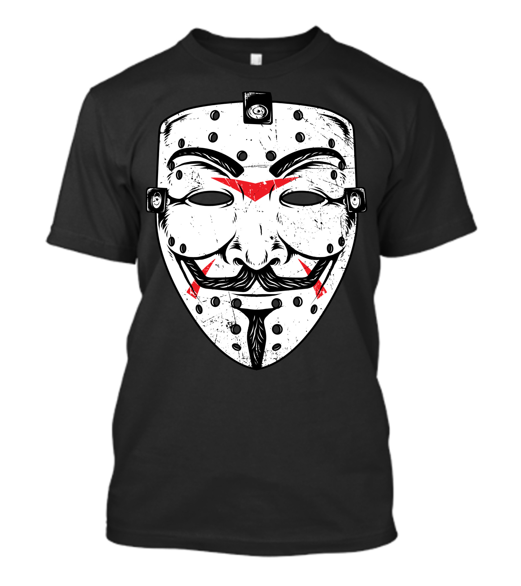Friday Anonymous Hockey Mask V For Vendetta Crossover T-Shirt