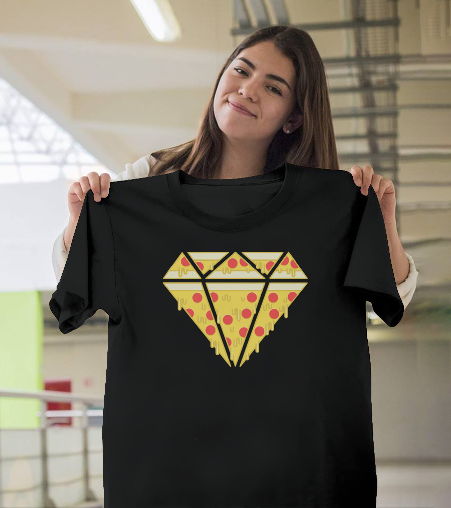 Pizzas Are Forever Diamond Slice Pizza T-Shirt