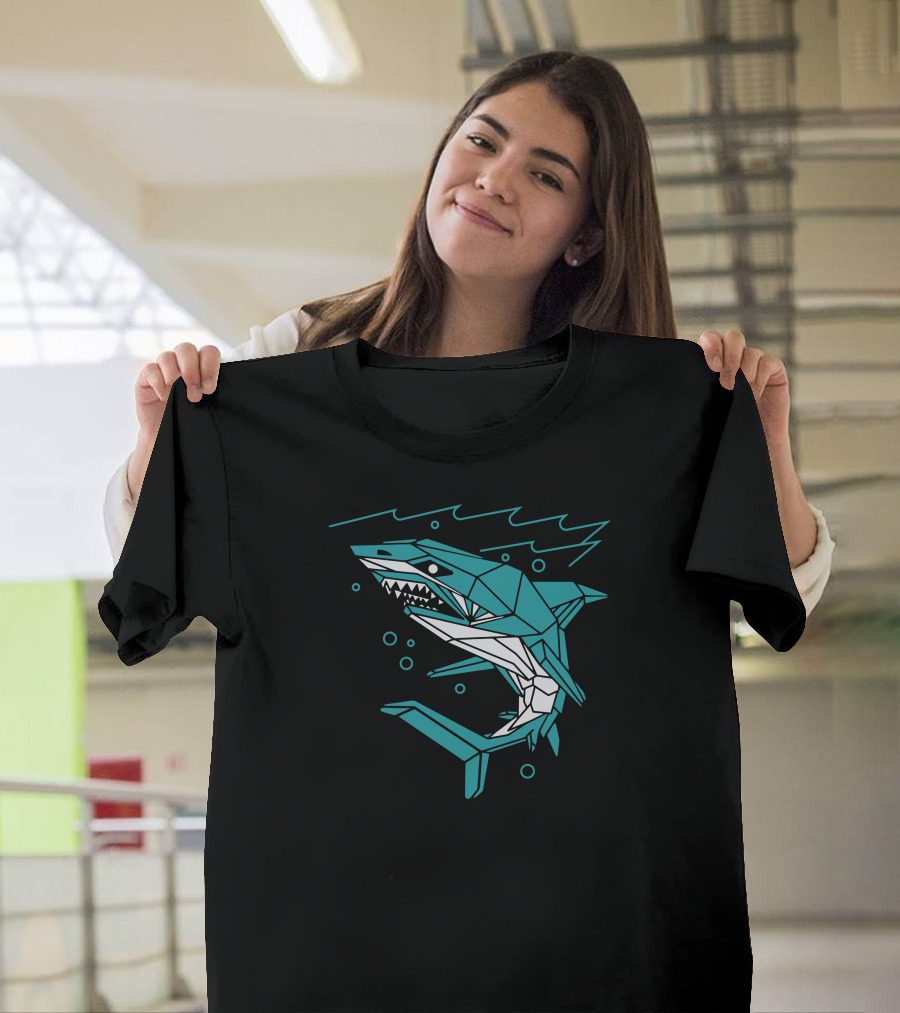 Polygon Shark Geometric T-Shirt