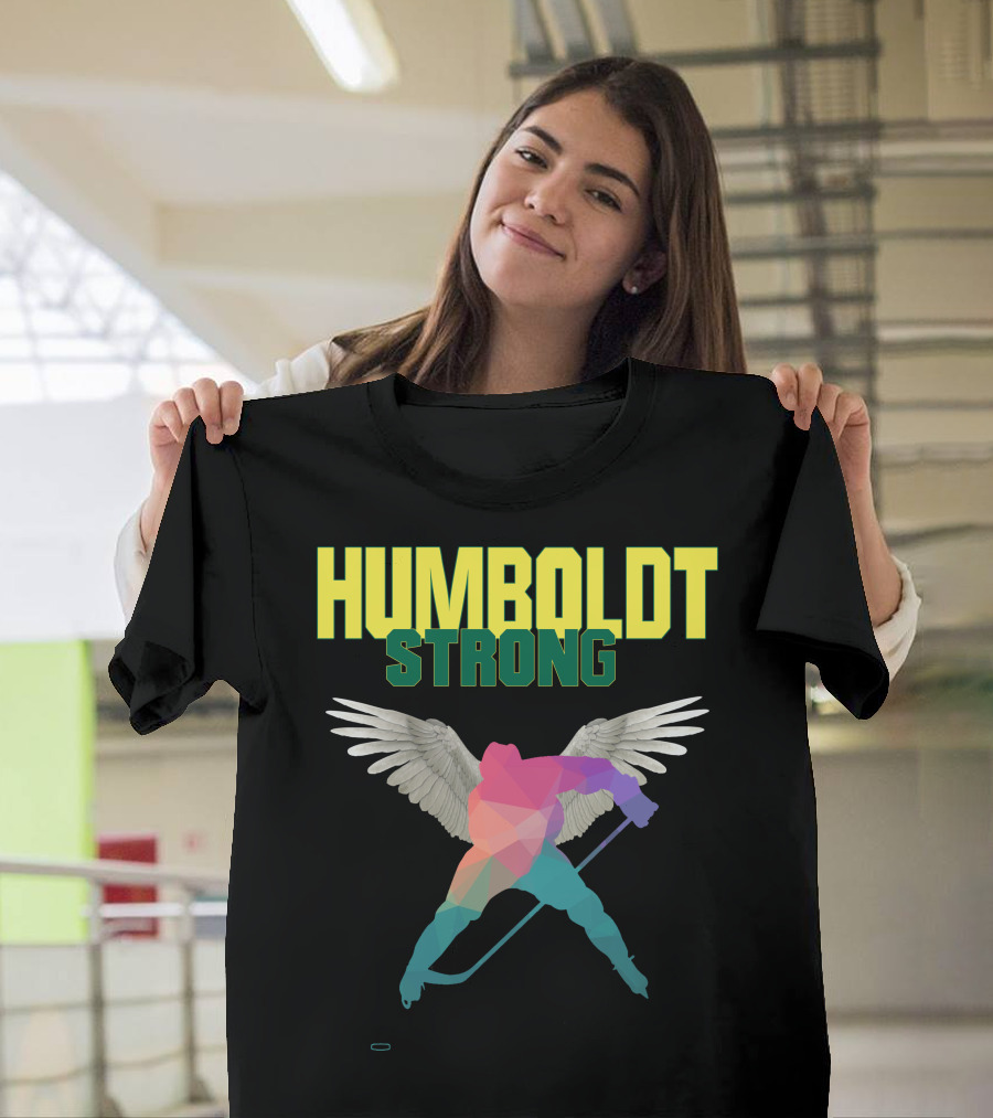 Humboldt Strong Saskatchewan Hockey Team Angel Wings Remembrance T-Shirt