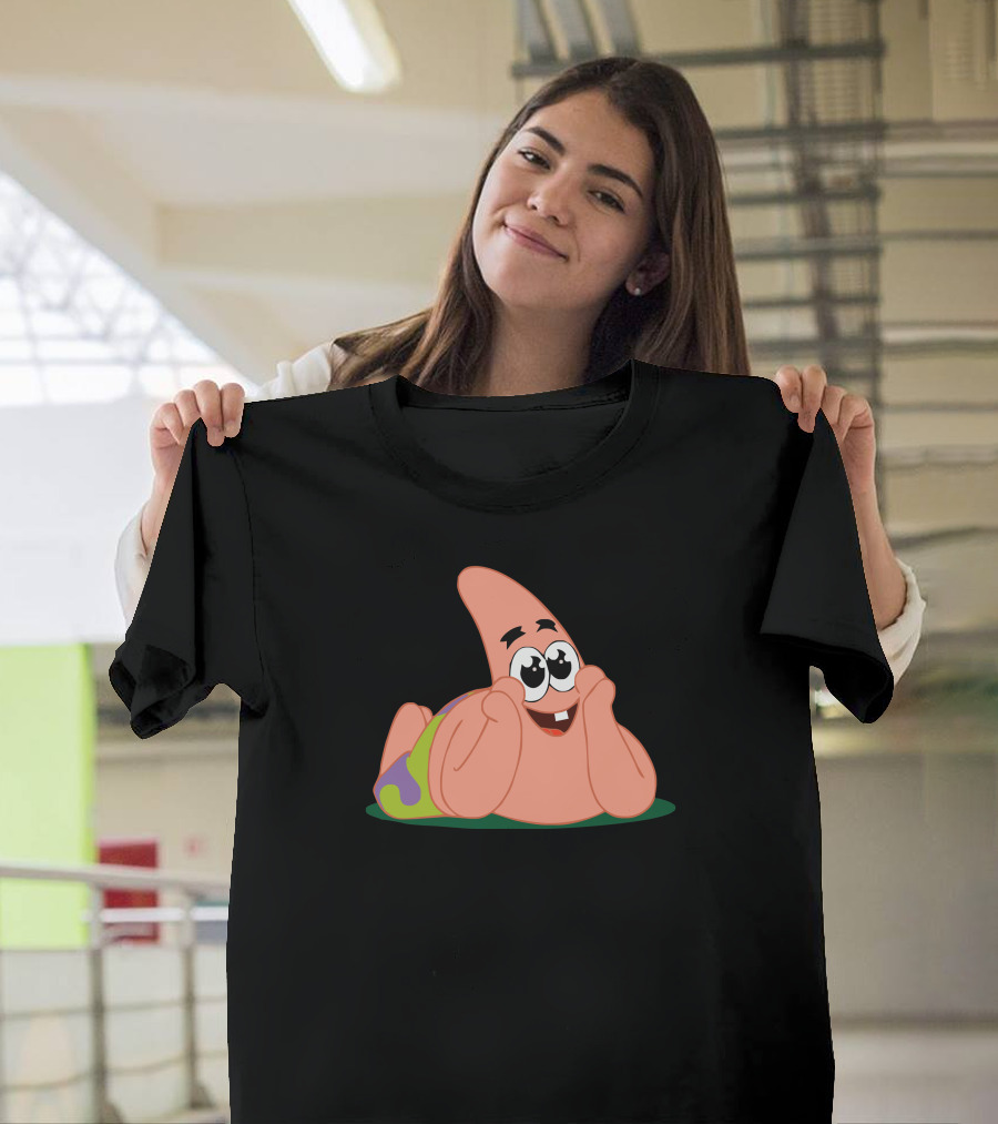 Patrick Star SpongeBob SquarePants Character Lying Down T-Shirt