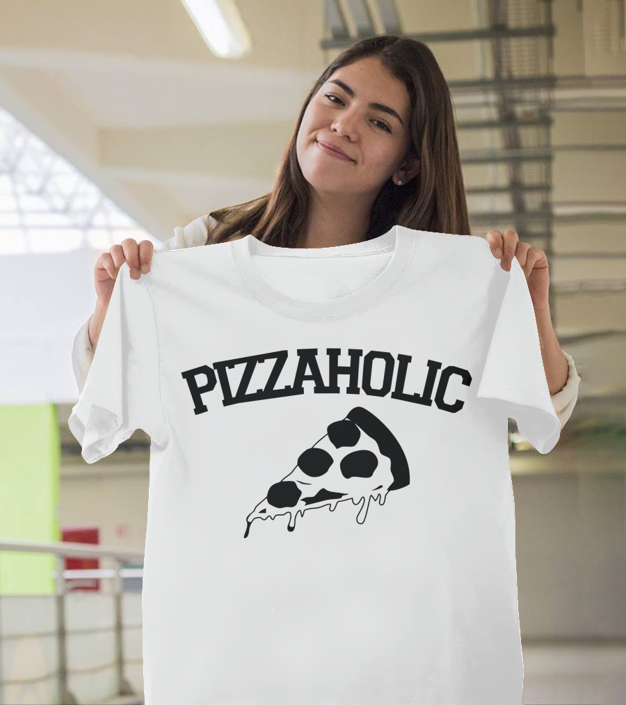 Pizzaholic Melting Cheese Slice T-Shirt