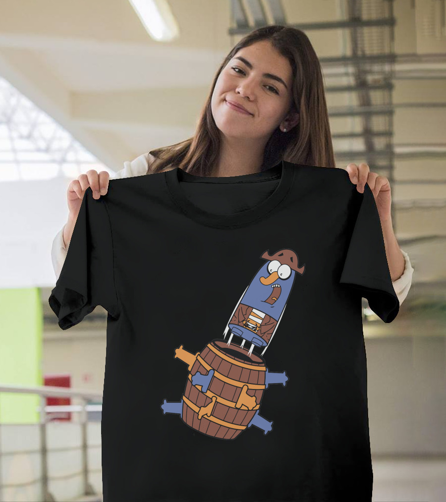 Pop Up Knuckles1 Pirate Rocket Barrel Game T-Shirt
