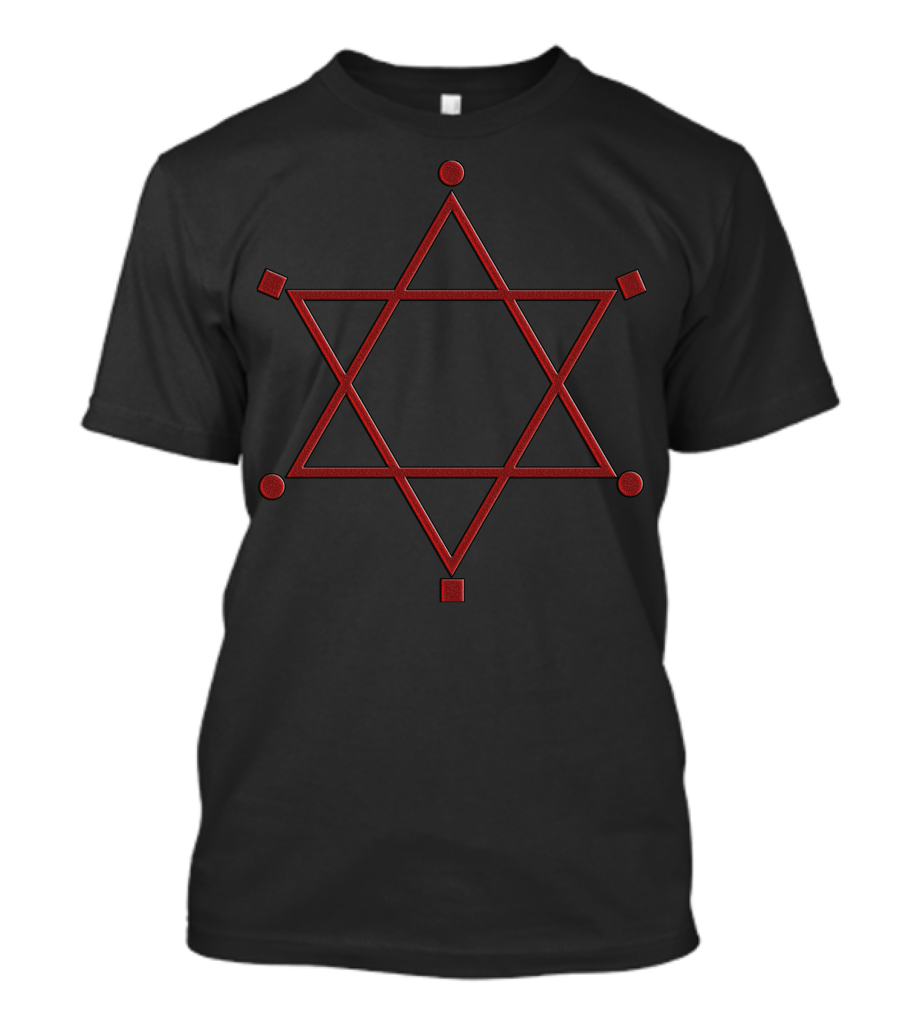 Stars Of David With Geometric Elements T-Shirt