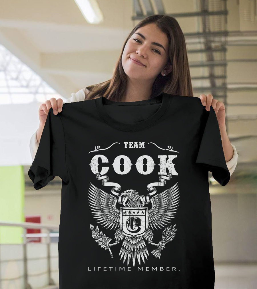 Team Cook Eagle C Shield Lifetime Member T-Shirt