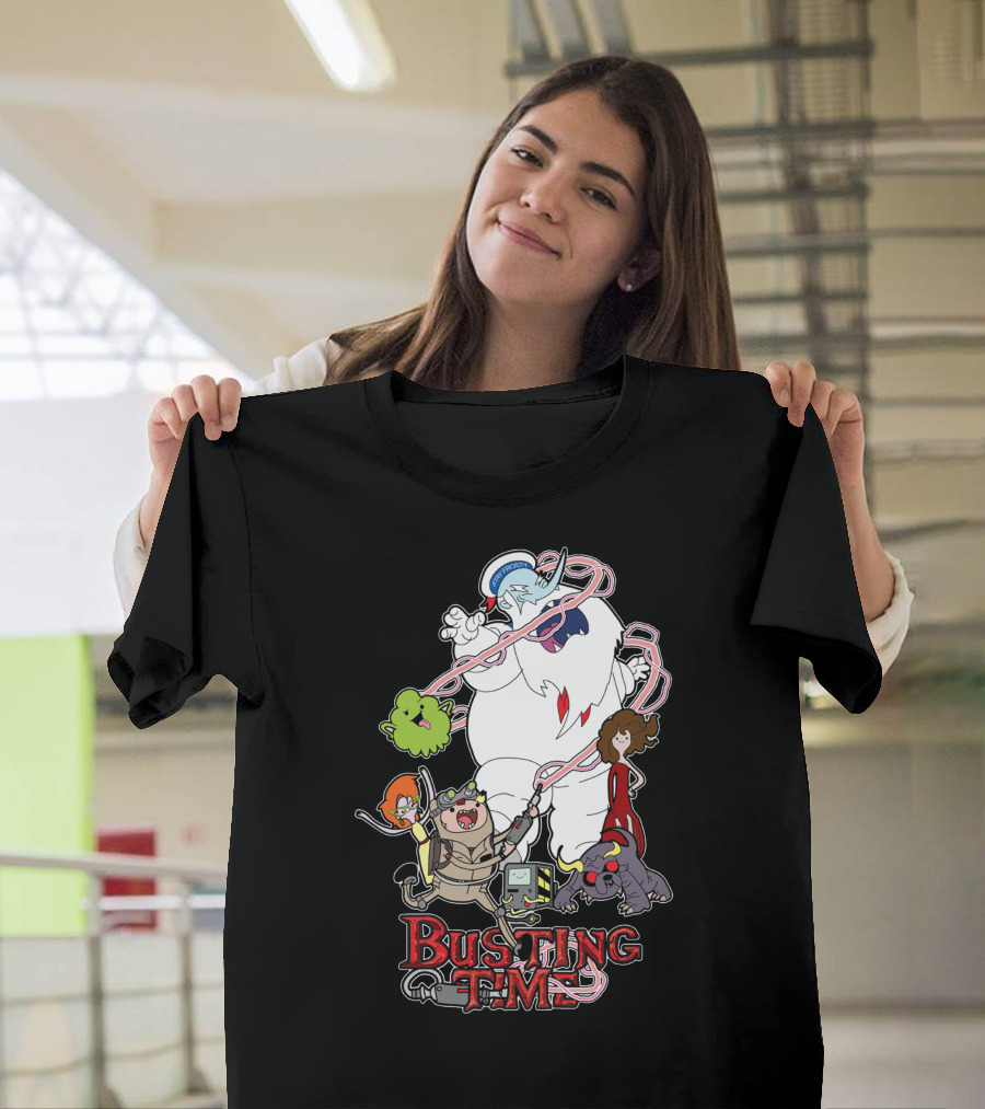 Busting Time An Awesome Amalgam Of Ghosts With Characters And Monsters T-Shirt