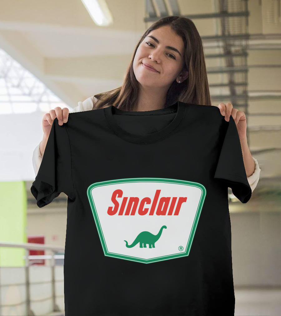 Sinclair Dinosaur Logo Vintage Branding T-Shirt