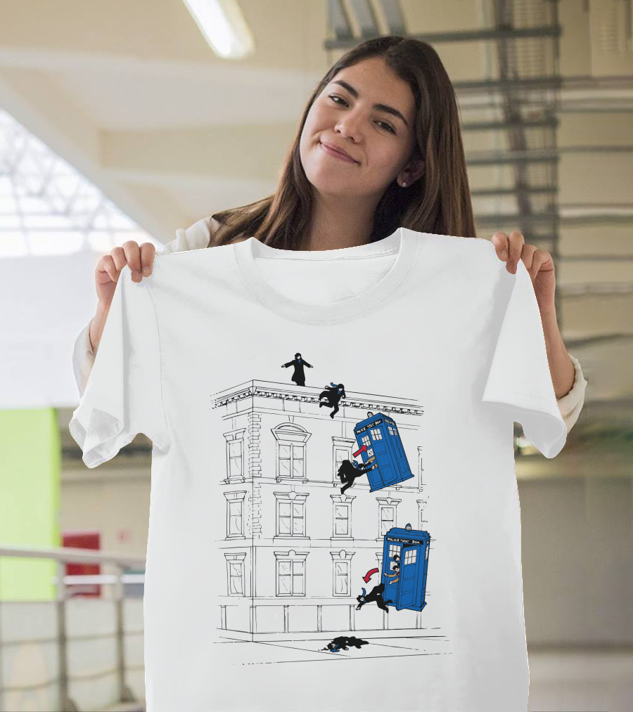 How He Survived Doctor TARDIS Escape Scene T-Shirt