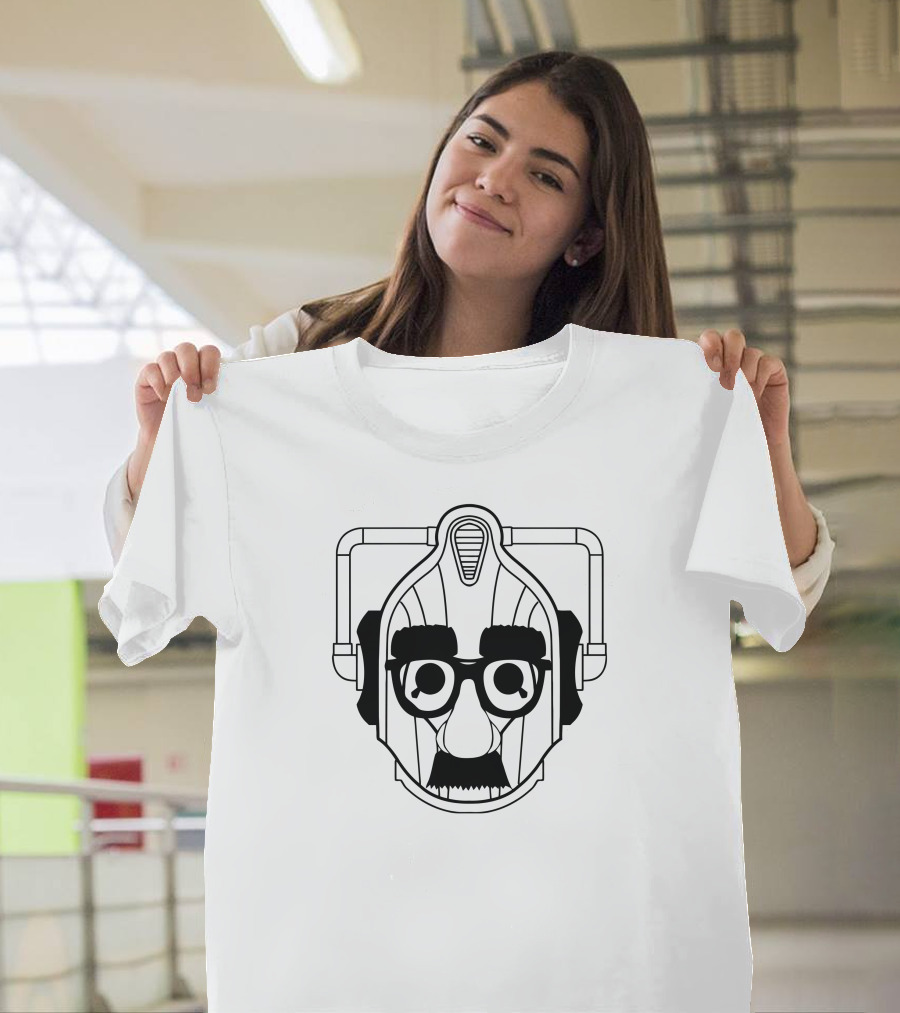 Robot In Disguise Cyberman Glasses Mask T-Shirt