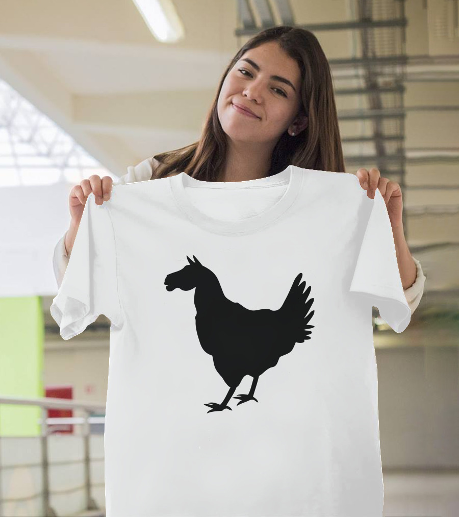 Ride The Rooster Dark Silhouette Rooster T-Shirt
