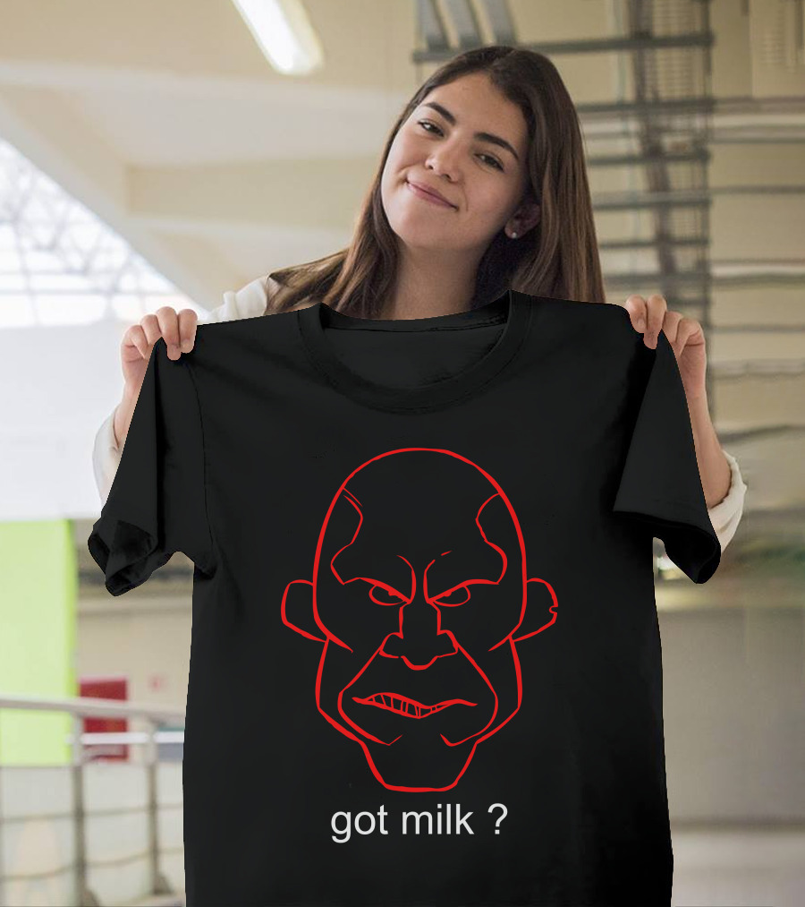 Stronk Got Milk Red Outline Face T-Shirt
