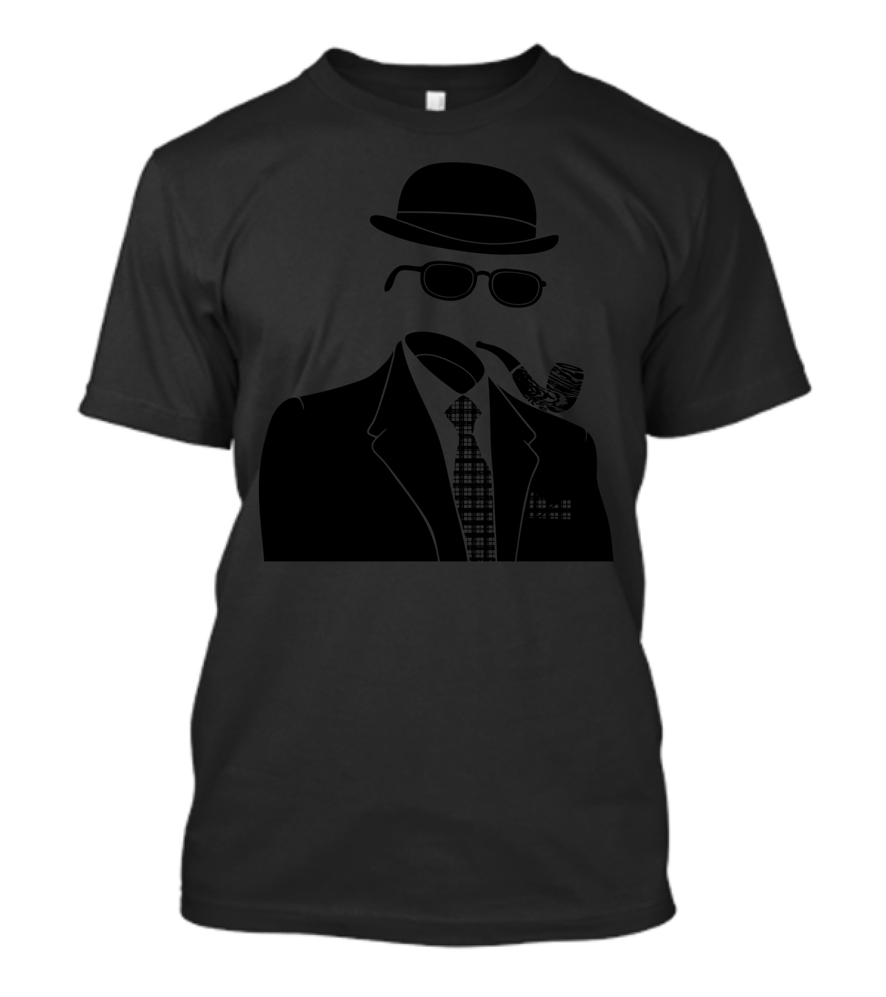 Invisible Gentleman With Bowler Hat And Pipe T-Shirt