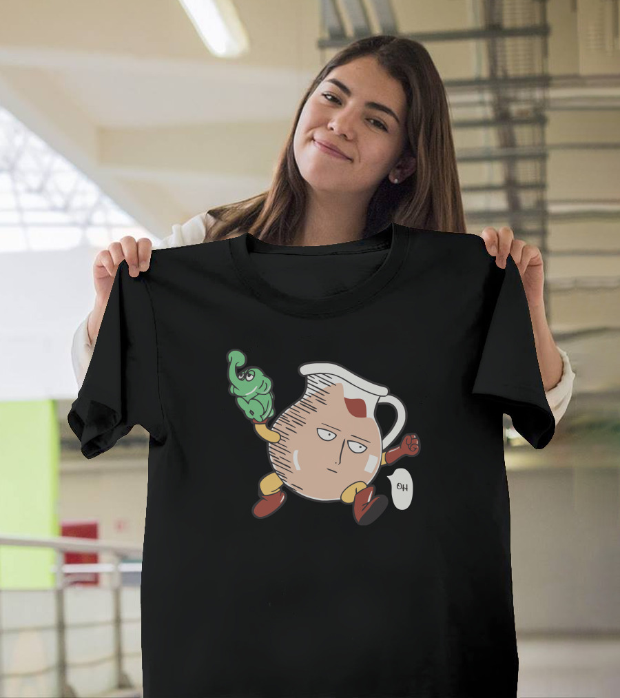 One Punch Man Saitama Parody Jug Character Mashup T-Shirt