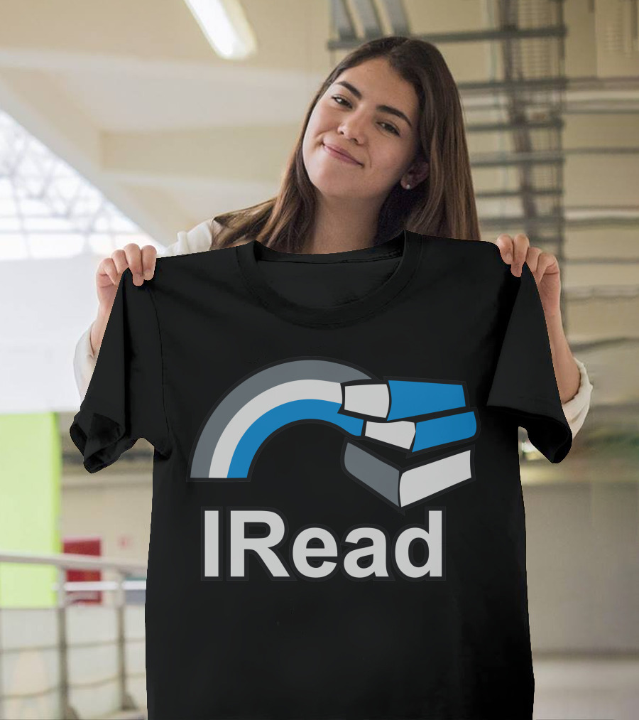 IRead Stacked Books with Rainbow Arch T-Shirt