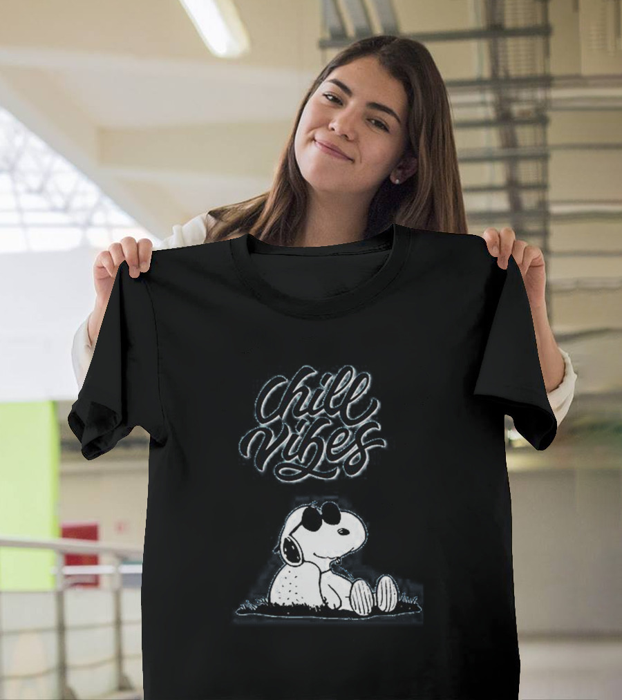 Chill Vibes Snoopy Relaxing in Sunglasses T-Shirt
