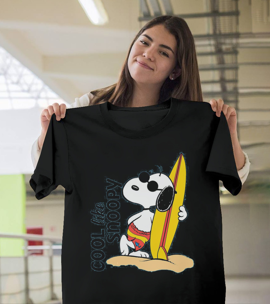 Cool Like Snoopy Surfing Summer Vibes T-Shirt