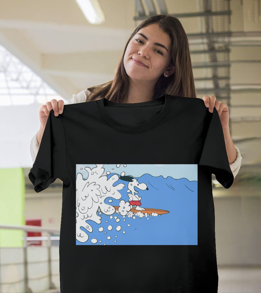 Snoopy Riding the Waves Surfing Adventure T-Shirt