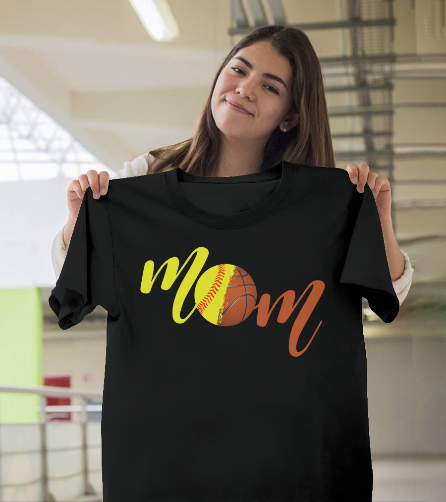 Mom Softball Basketball Sports Fan T-Shirt
