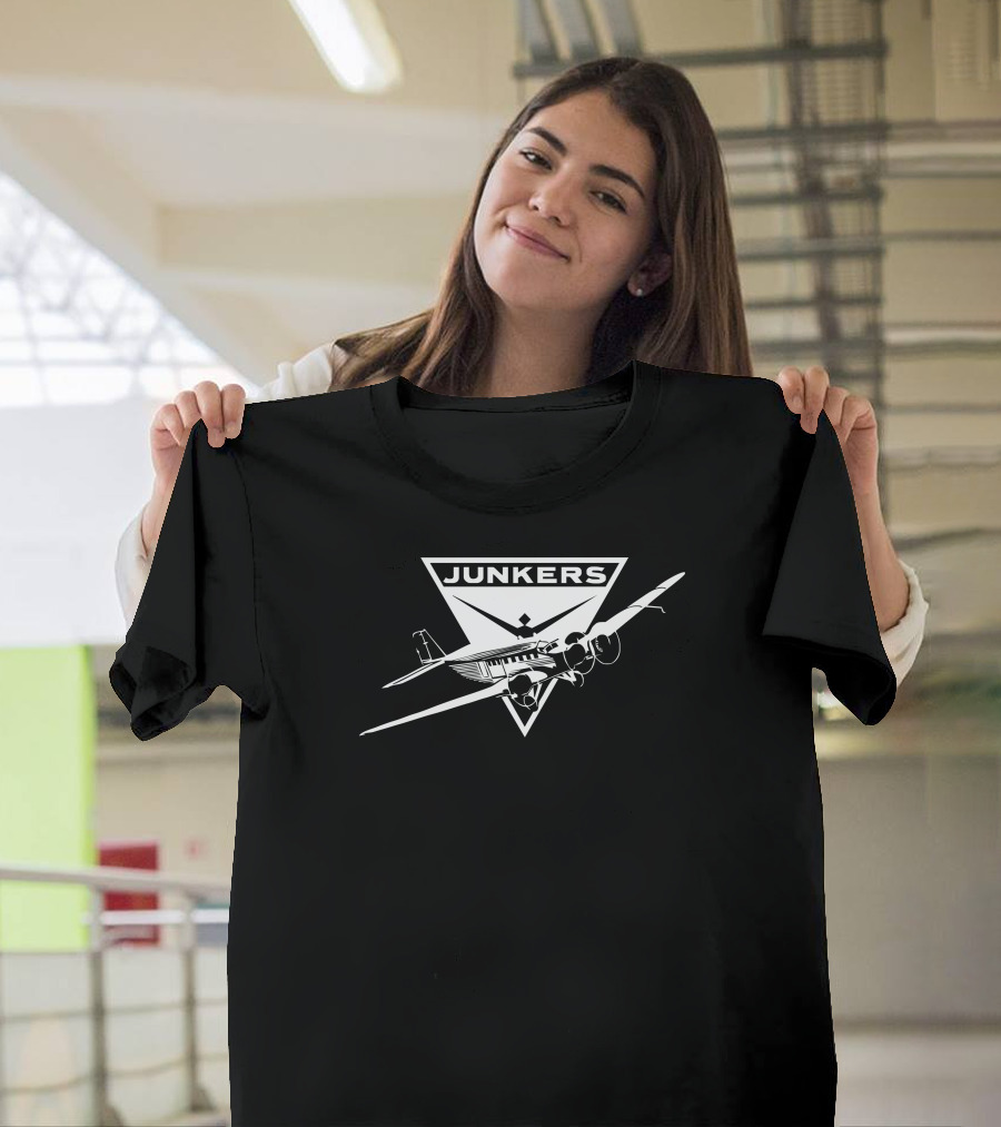 Junkers Ju 53 Luftwaffe Oldschool Kult Flieger Tanten Aircraft T-Shirt