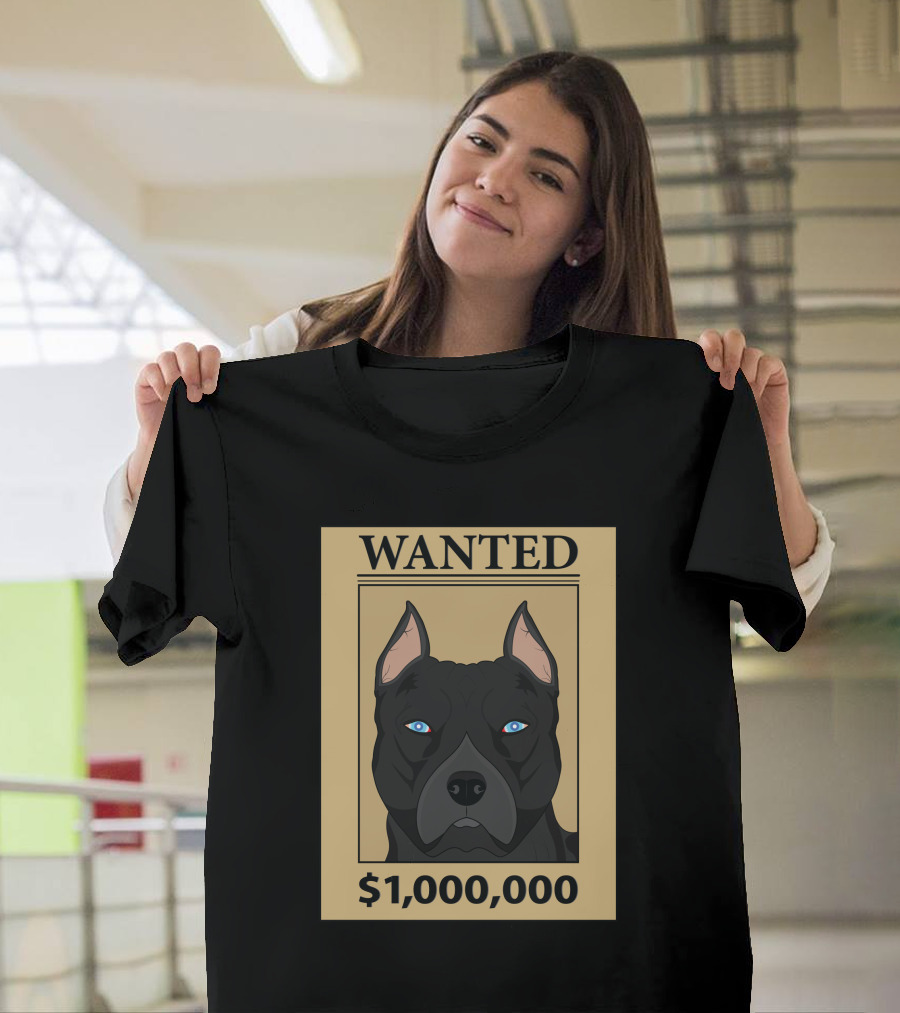 WANTED PITBULL $1,000,000 T-Shirt