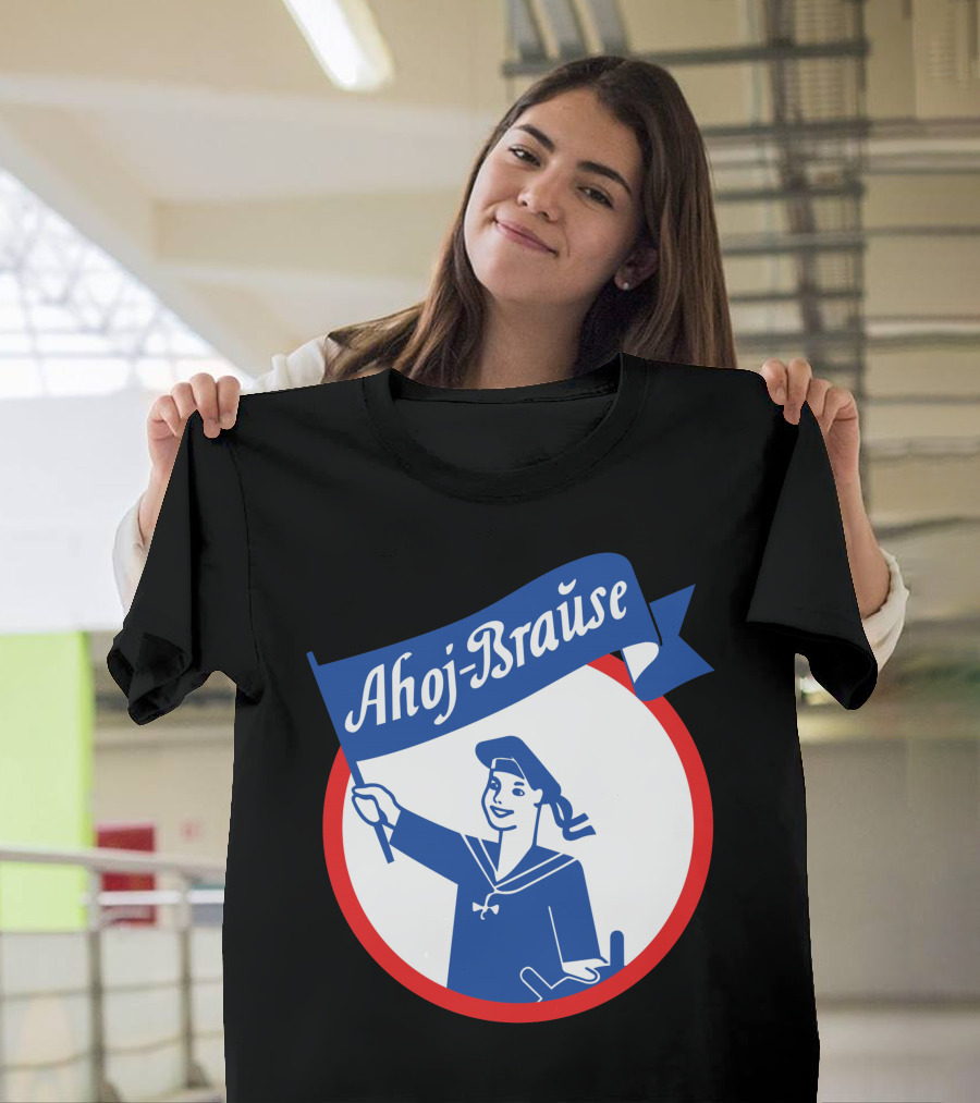 Ahoj-Brause Sailor Holding Flag Iconic Sweet Drink T-Shirt
