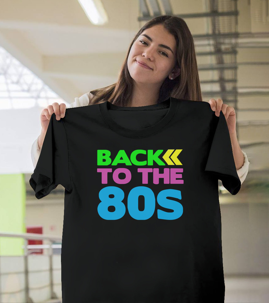BACK TO THE 80S Retro Neon Bold Colors T-Shirt