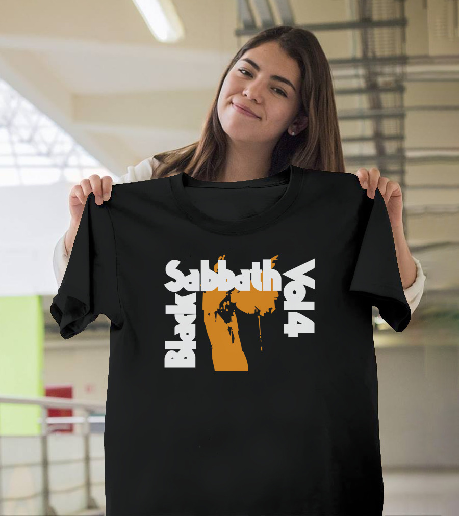 Black Sabbath Vol 4 Iconic Orange T-Shirt