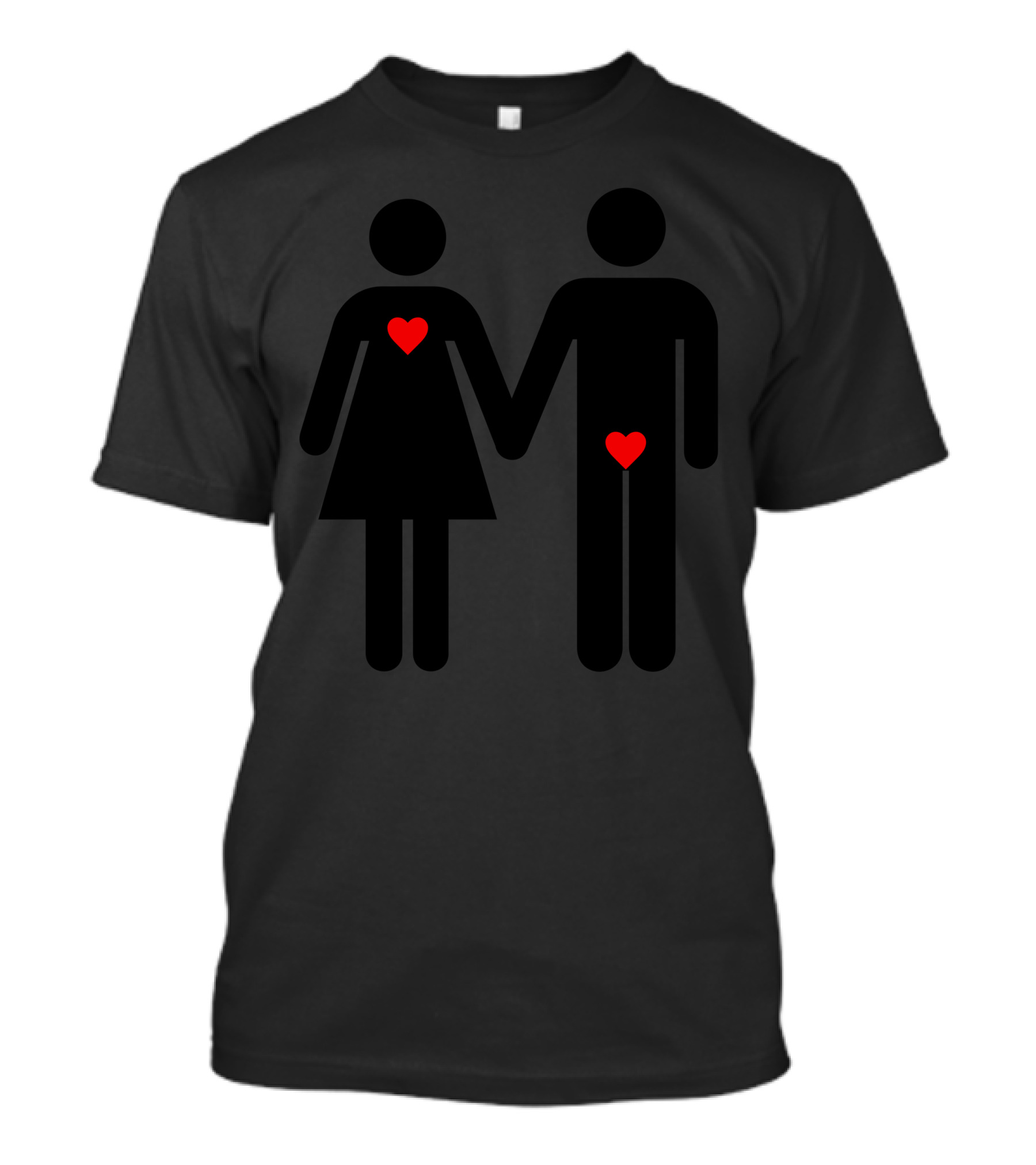 Love Boy Girl Symbolic Heart T-Shirt
