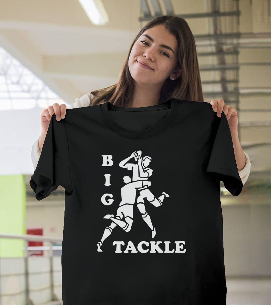 BIG TACKLE Rugby Action Players T-Shirt