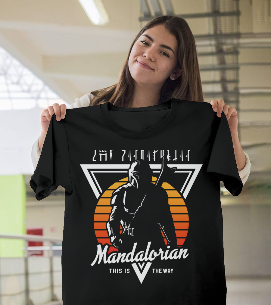 Mandalorian This Is The Way Retro Sunset T-Shirt
