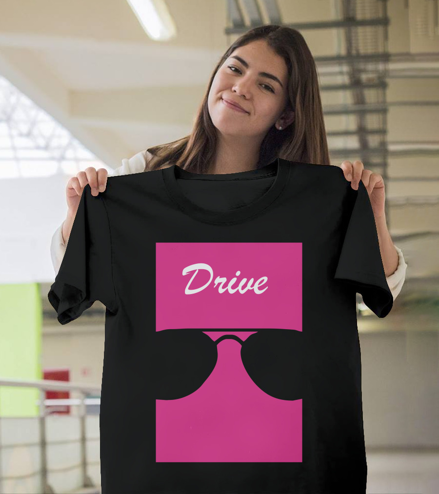 Drive Sunglasses Bold Pink T-Shirt