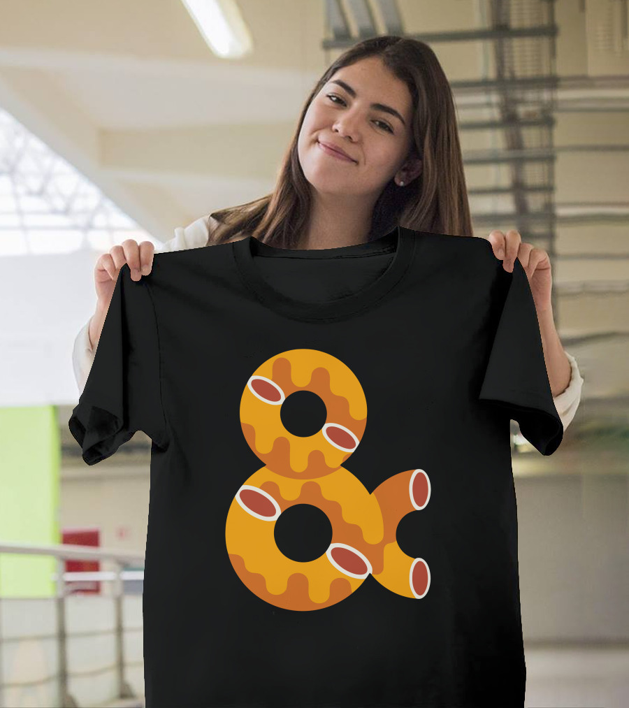 Mac Cheese Ampersand Elbow Pasta with Cheese and Sausage T-Shirt