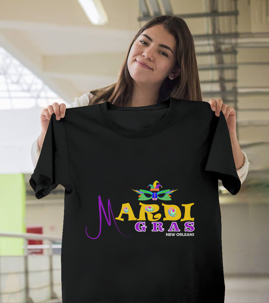 Mardi Gras New Orleans Mask Icon Stuff T-Shirt