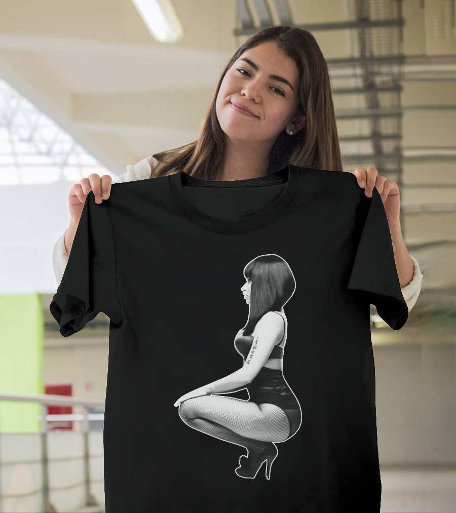 Nicki Minaj Black and White Rap Hip Hop Iconic T-Shirt