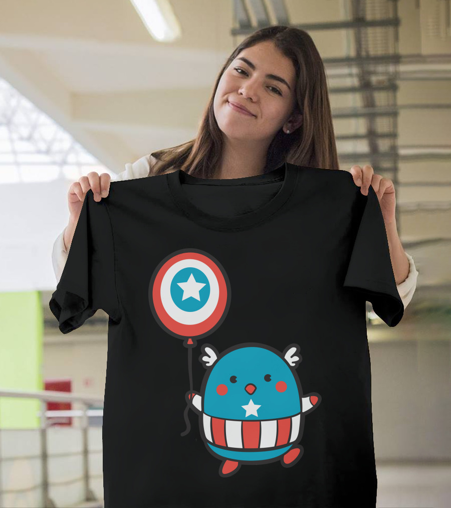 Captain Mascot Star Balloon T-Shirt