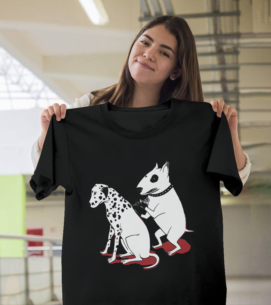 Dog Tattooing Dalmatian with Bull Terrier and Spot T-Shirt