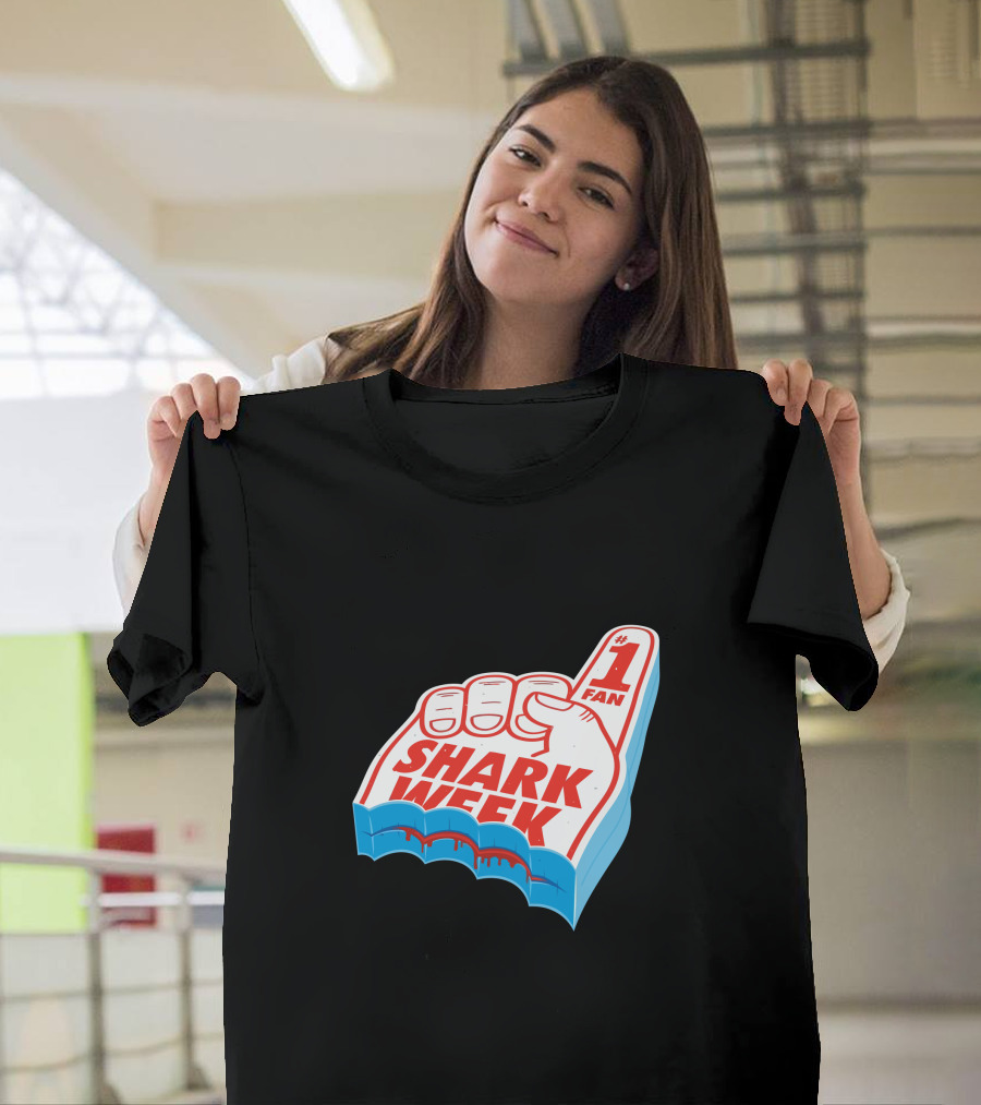 1 Fan Shark Week Foam Finger Bite T-Shirt