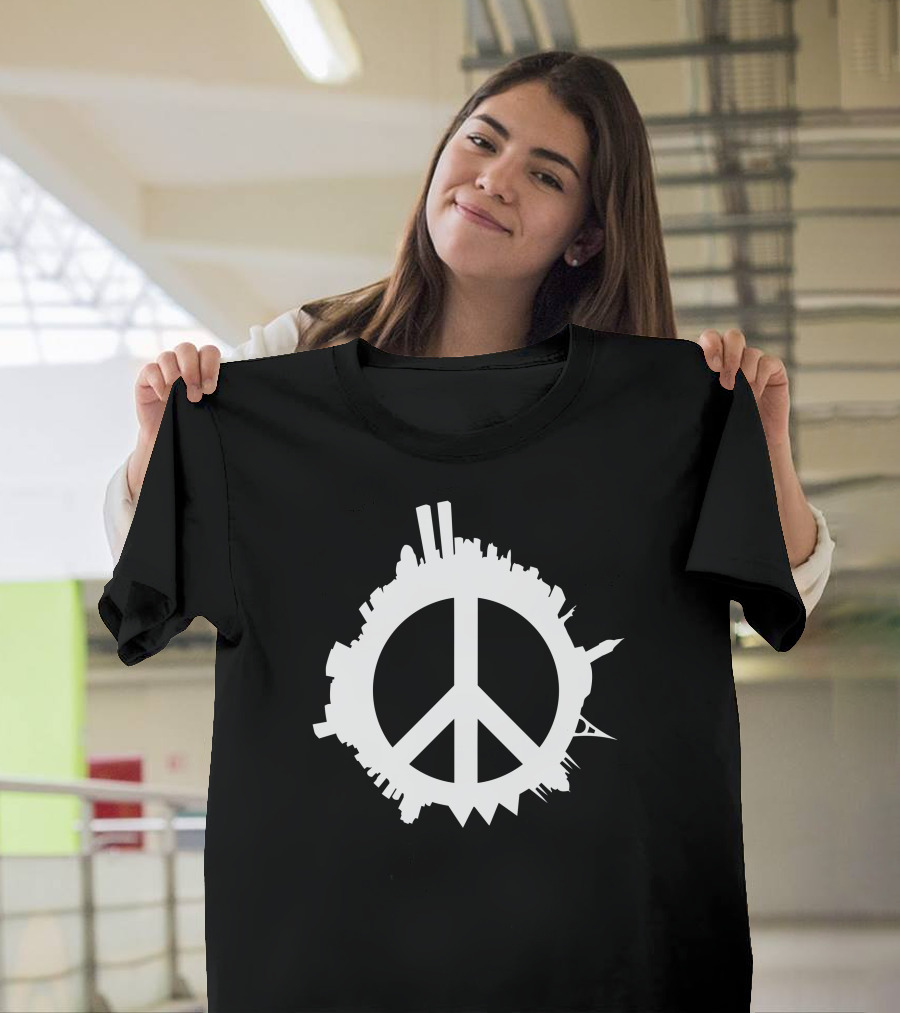 World Peace City Skylines Emblem T-Shirt