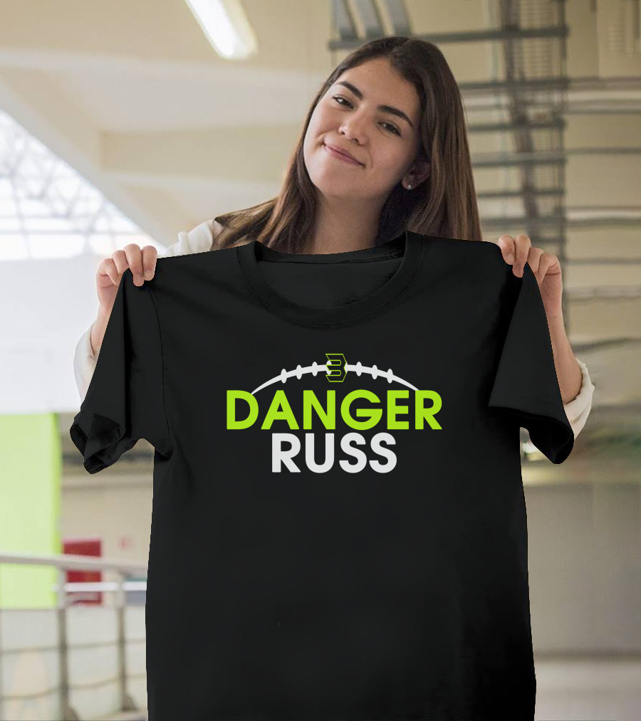 Danger Russ Russell Wilson Seattle Seahawks Football T-Shirt