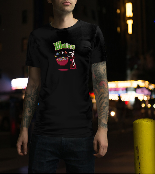 Illusions Not Tricks Michael Bunny On Segway With Candy Bowl T-Shirt