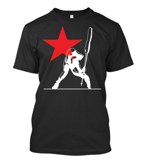 Red Star Punk Rock Guitarist T-Shirt