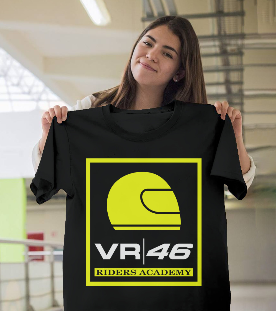 VR46 Riders Academy Helmet Icon Yellow And Black T-Shirt