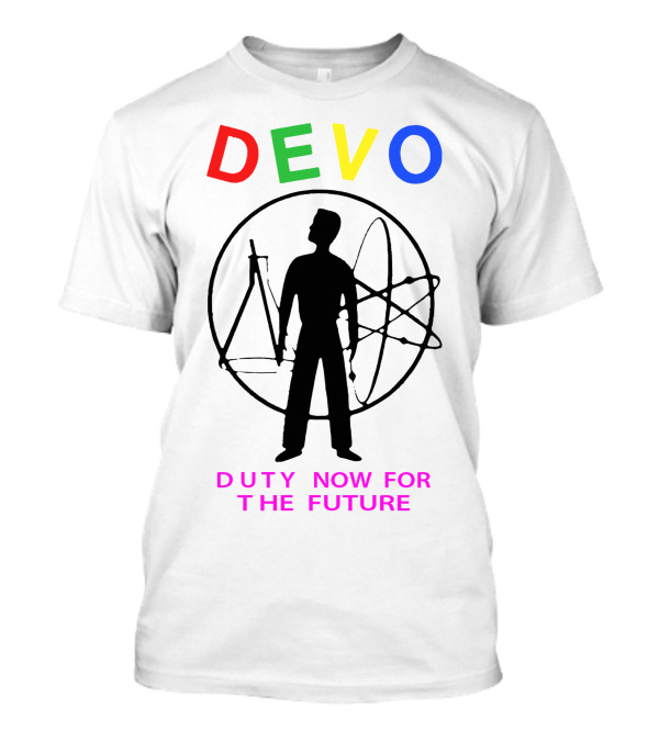 DEVO Duty Now For The Future Silhouette With Scientific Symbols T-Shirt