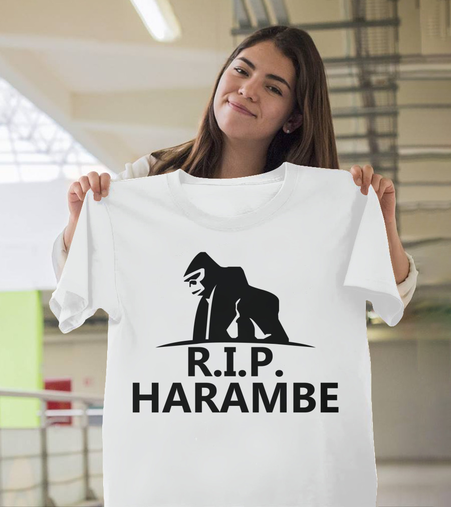 R.I.P. Harambe Gorilla Memorial T-Shirt