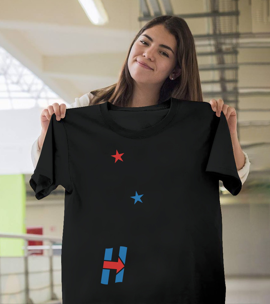 I'm With Her Hillary Clinton Stars Red Blue Arrow T-Shirt