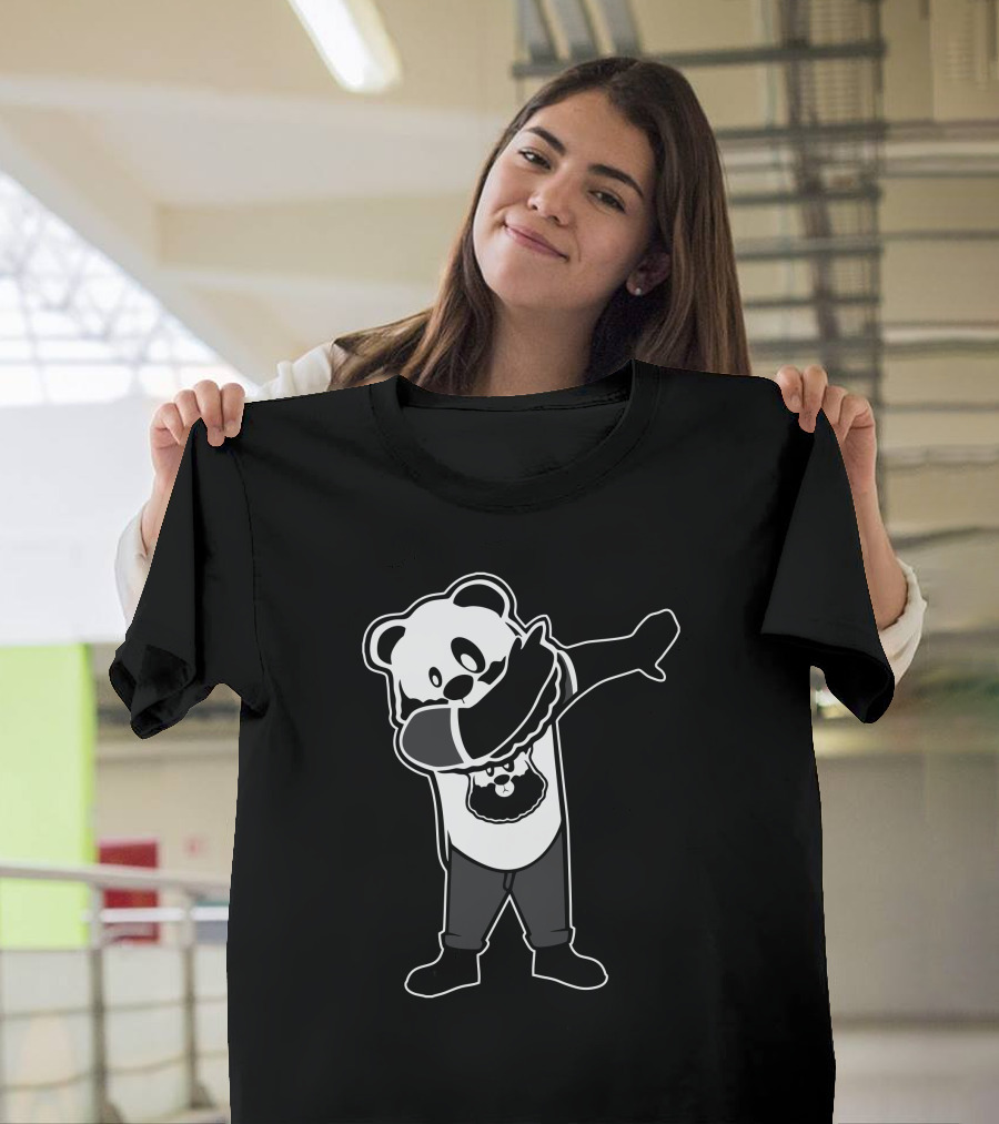 Panda Dab Dance Pose with Panda T-Shirt