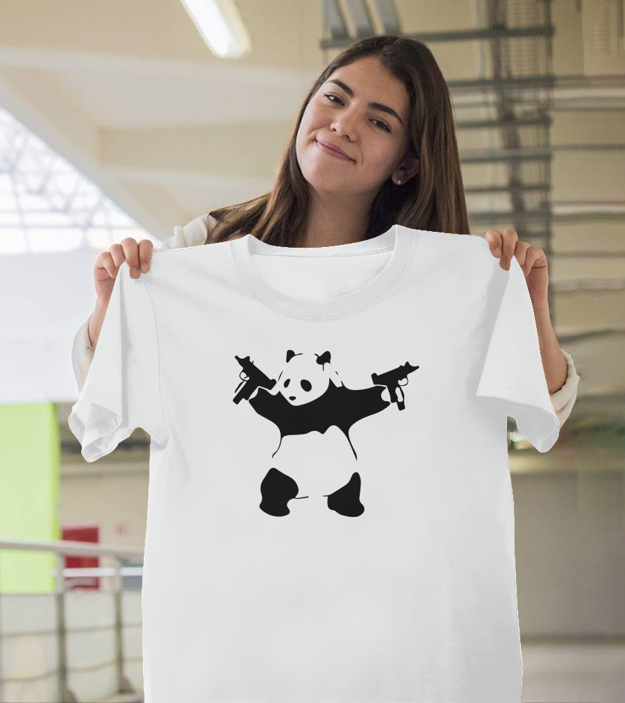 Panda Dual-Wielding Pistols T-Shirt